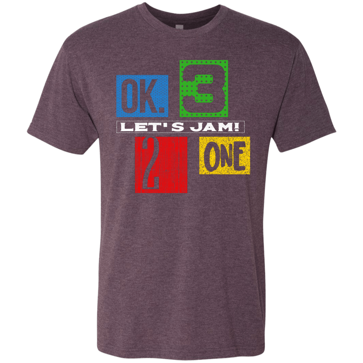 T-Shirts Vintage Purple / S Let's Jam Men's Triblend T-Shirt