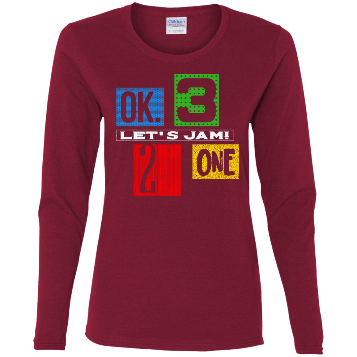 T-Shirts Cardinal / S Let's Jam Women's Long Sleeve T-Shirt