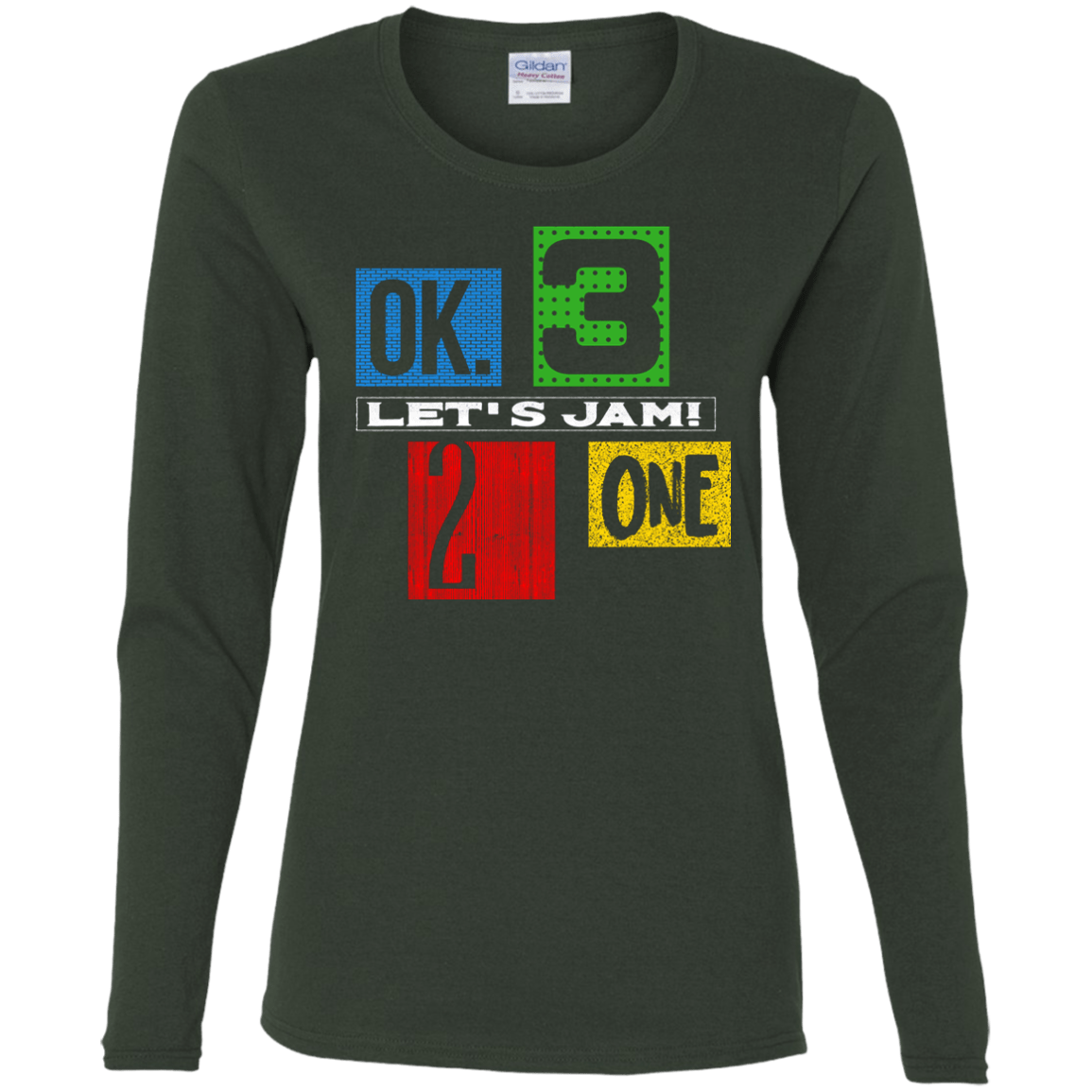 T-Shirts Forest / S Let's Jam Women's Long Sleeve T-Shirt