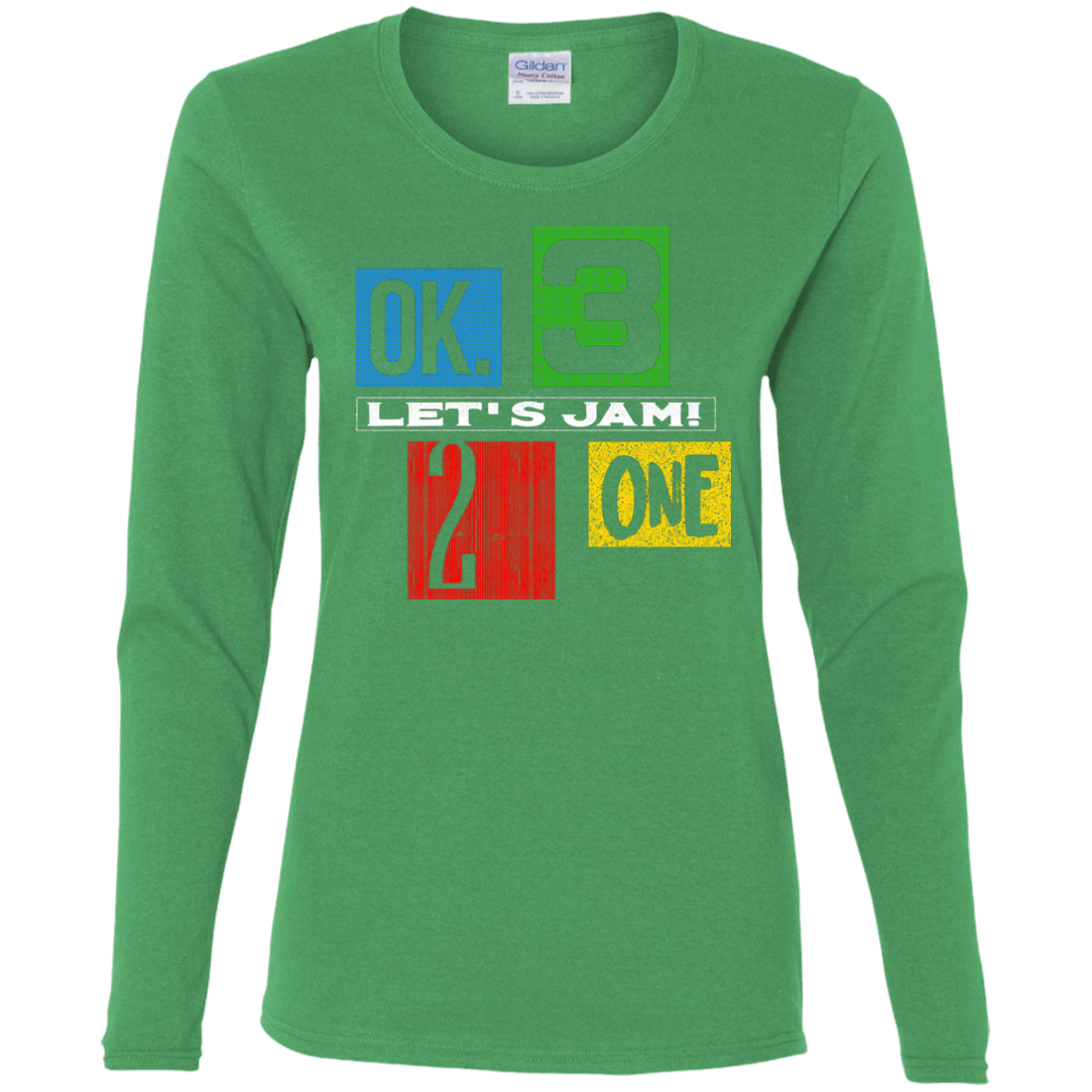T-Shirts Irish Green / S Let's Jam Women's Long Sleeve T-Shirt