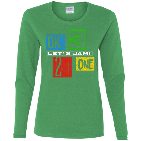T-Shirts Irish Green / S Let's Jam Women's Long Sleeve T-Shirt