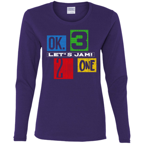 T-Shirts Purple / S Let's Jam Women's Long Sleeve T-Shirt
