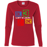 T-Shirts Red / S Let's Jam Women's Long Sleeve T-Shirt