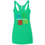 T-Shirts Envy / X-Small Let's Jam Women's Triblend Racerback Tank