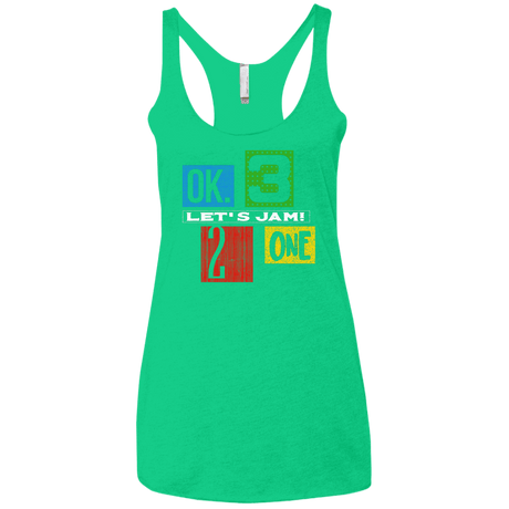 T-Shirts Envy / X-Small Let's Jam Women's Triblend Racerback Tank