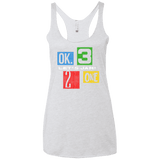 T-Shirts Heather White / X-Small Let's Jam Women's Triblend Racerback Tank
