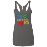 T-Shirts Premium Heather / X-Small Let's Jam Women's Triblend Racerback Tank