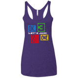 T-Shirts Purple Rush / X-Small Let's Jam Women's Triblend Racerback Tank