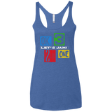 T-Shirts Vintage Royal / X-Small Let's Jam Women's Triblend Racerback Tank