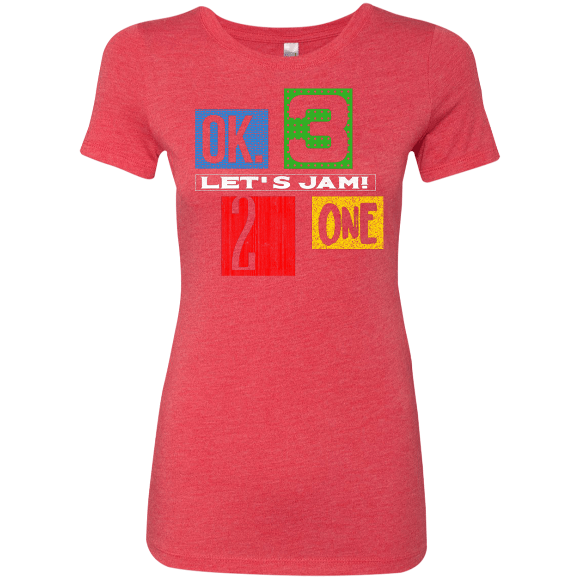 T-Shirts Vintage Red / S Let's Jam Women's Triblend T-Shirt