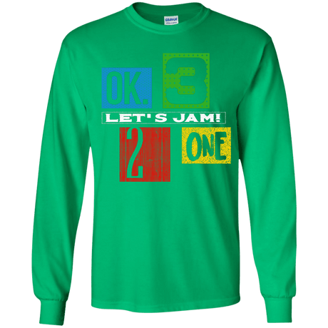 T-Shirts Irish Green / YS Let's Jam Youth Long Sleeve T-Shirt