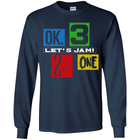 T-Shirts Navy / YS Let's Jam Youth Long Sleeve T-Shirt