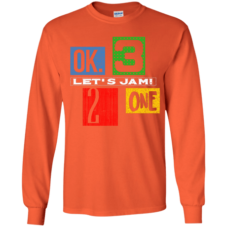 T-Shirts Orange / YS Let's Jam Youth Long Sleeve T-Shirt