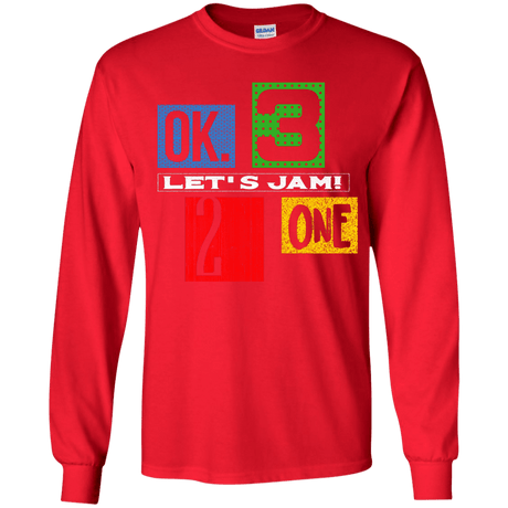 T-Shirts Red / YS Let's Jam Youth Long Sleeve T-Shirt