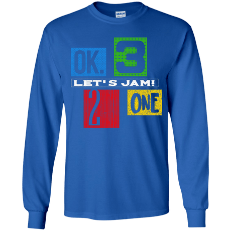 T-Shirts Royal / YS Let's Jam Youth Long Sleeve T-Shirt