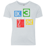 T-Shirts Heather White / YXS Let's Jam Youth Triblend T-Shirt