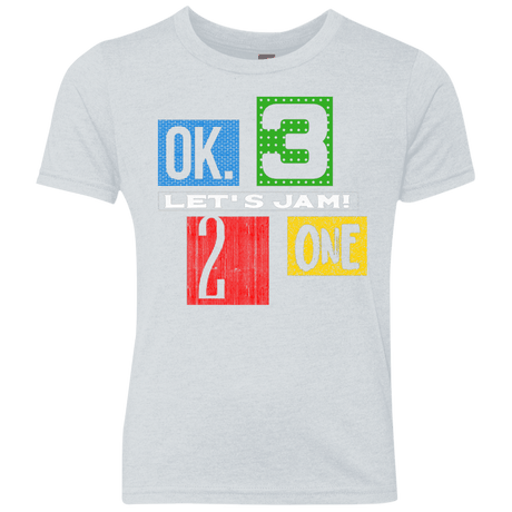 T-Shirts Heather White / YXS Let's Jam Youth Triblend T-Shirt