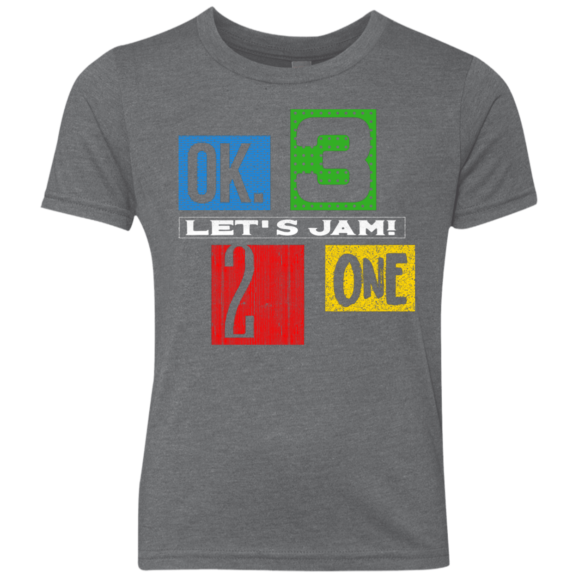 T-Shirts Premium Heather / YXS Let's Jam Youth Triblend T-Shirt