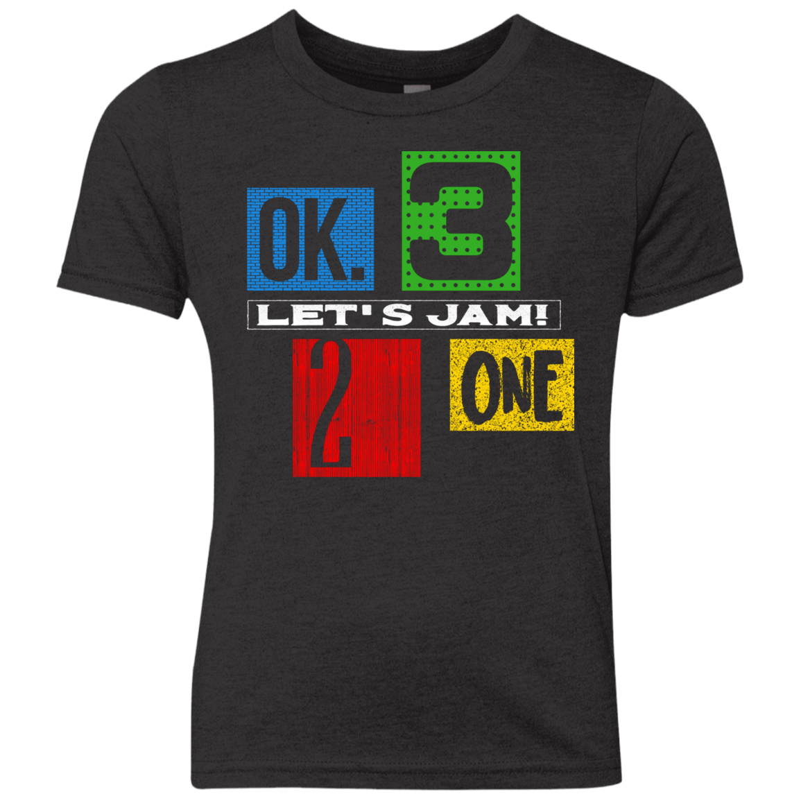 T-Shirts Vintage Black / YXS Let's Jam Youth Triblend T-Shirt
