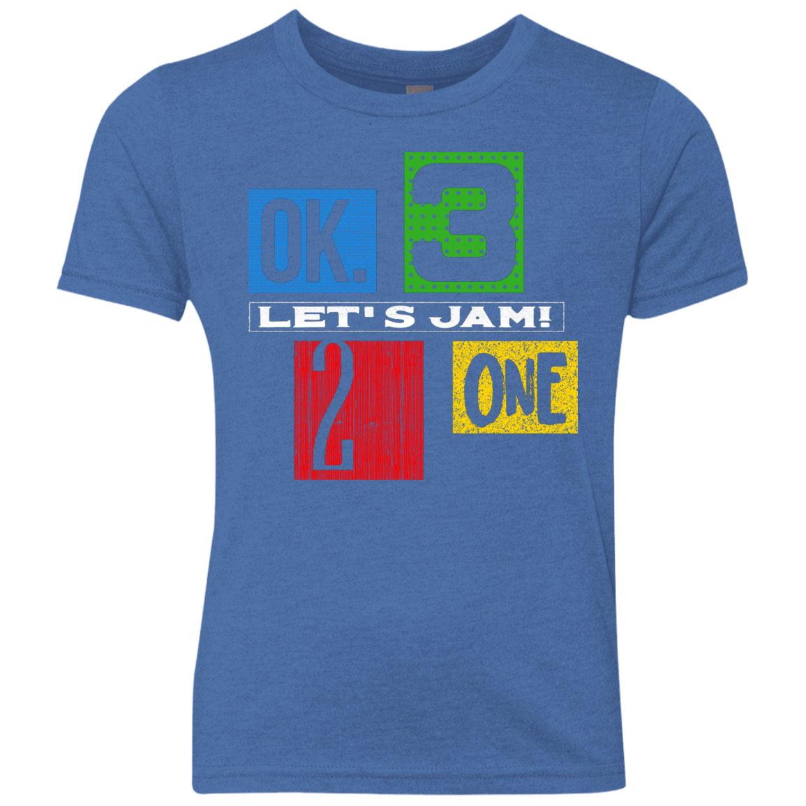 T-Shirts Vintage Royal / YXS Let's Jam Youth Triblend T-Shirt