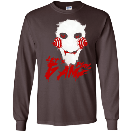 T-Shirts Dark Chocolate / S Let's Play A Game Men's Long Sleeve T-Shirt