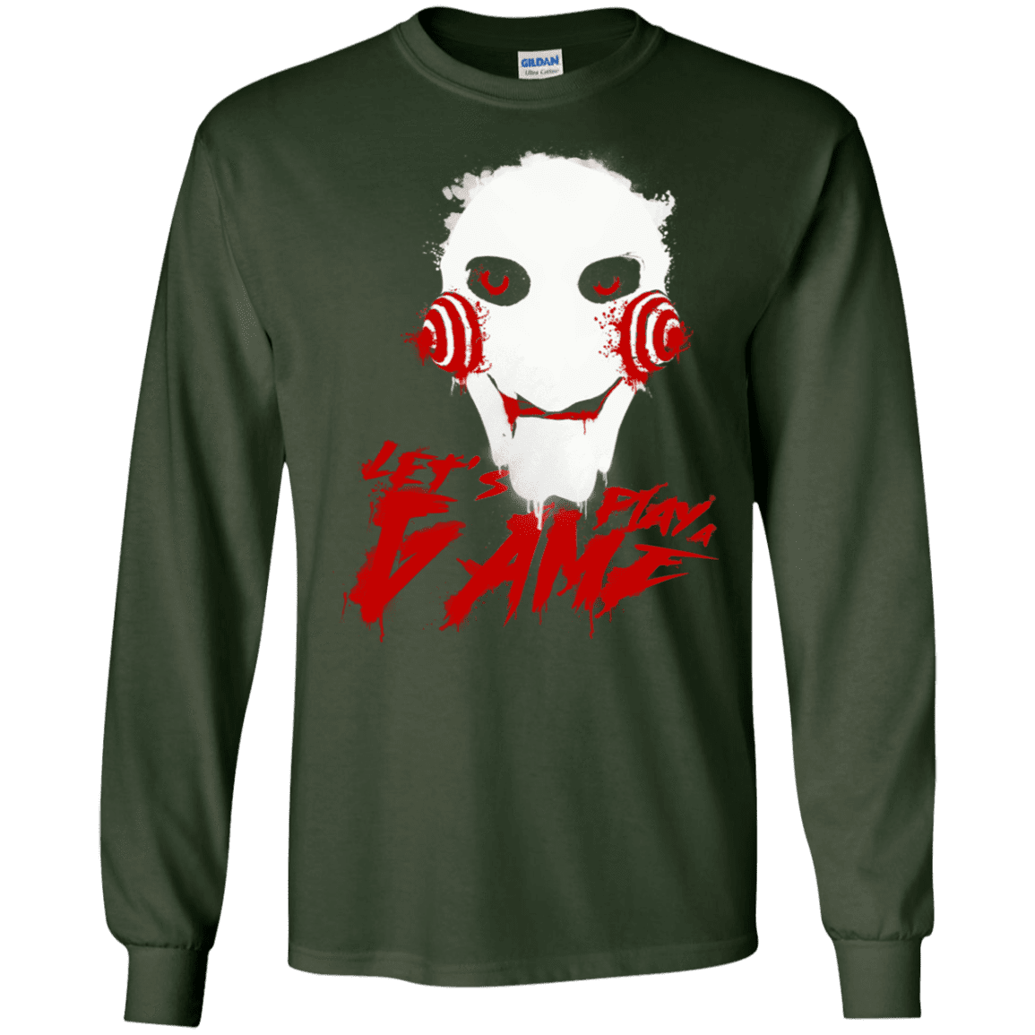 T-Shirts Forest Green / S Let's Play A Game Men's Long Sleeve T-Shirt