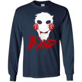 T-Shirts Navy / S Let's Play A Game Men's Long Sleeve T-Shirt