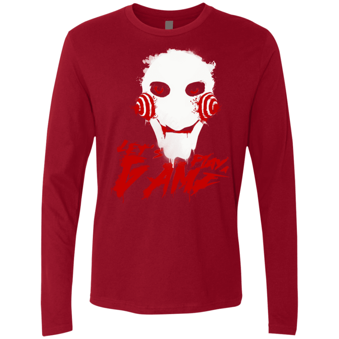 T-Shirts Cardinal / S Let's Play A Game Men's Premium Long Sleeve