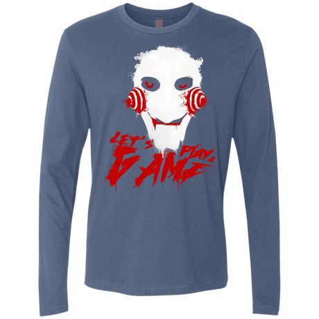 T-Shirts Indigo / S Let's Play A Game Men's Premium Long Sleeve