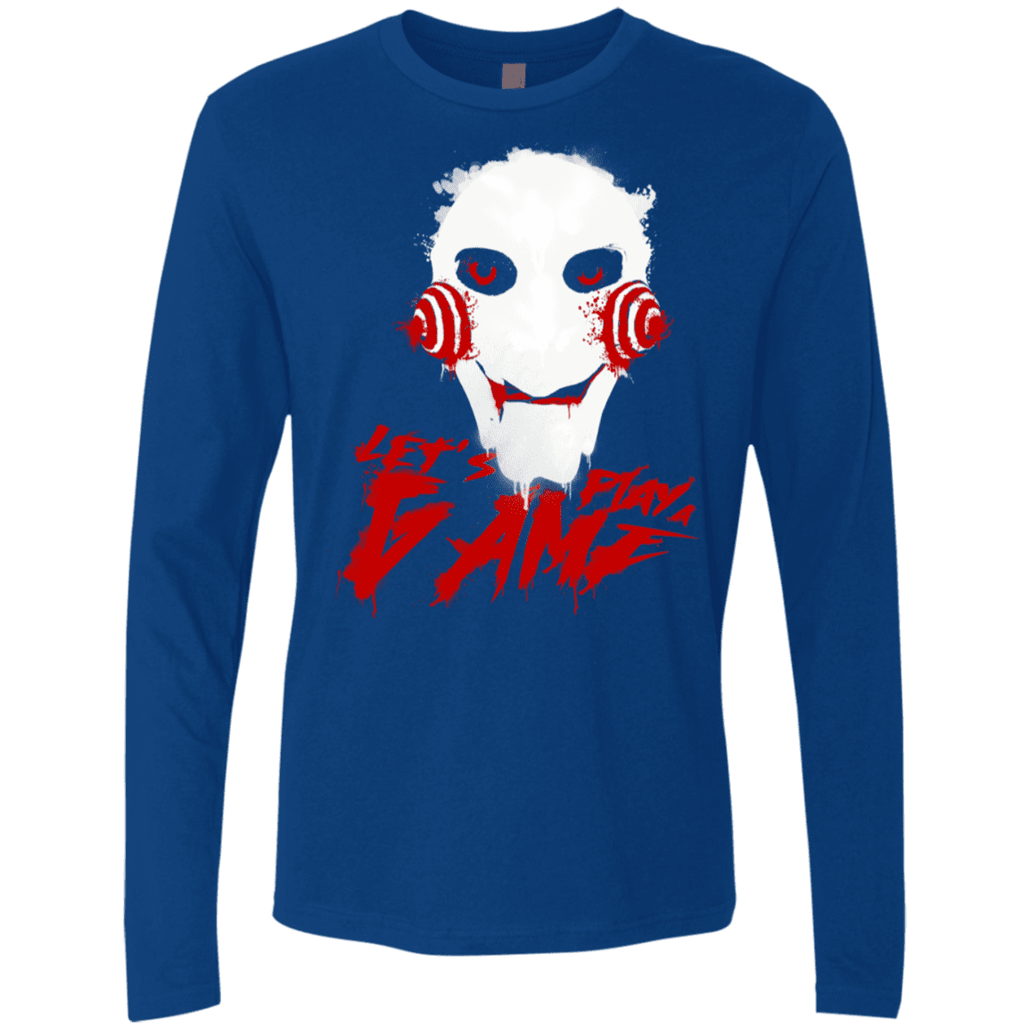T-Shirts Royal / S Let's Play A Game Men's Premium Long Sleeve