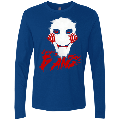 T-Shirts Royal / S Let's Play A Game Men's Premium Long Sleeve