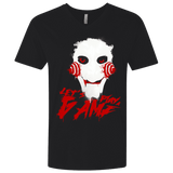 T-Shirts Black / X-Small Let's Play A Game Men's Premium V-Neck