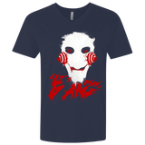 T-Shirts Midnight Navy / X-Small Let's Play A Game Men's Premium V-Neck
