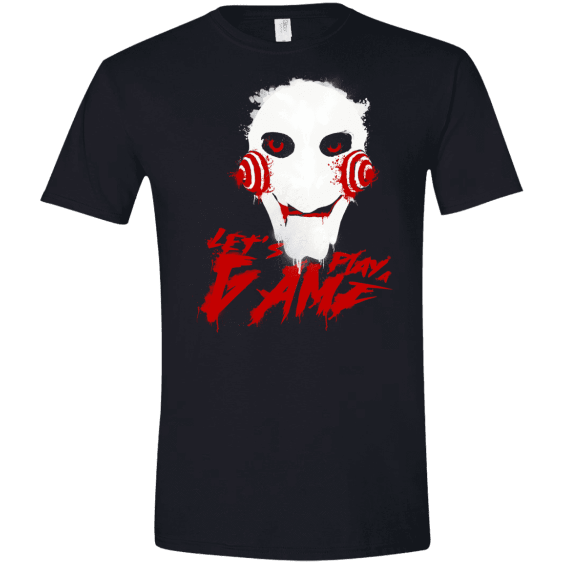 T-Shirts Black / X-Small Let's Play A Game Men's Semi-Fitted Softstyle