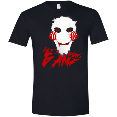 T-Shirts Black / X-Small Let's Play A Game Men's Semi-Fitted Softstyle