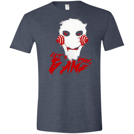 T-Shirts Heather Navy / S Let's Play A Game Men's Semi-Fitted Softstyle