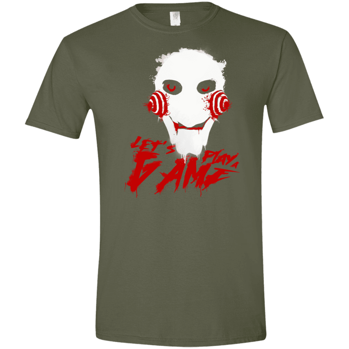 T-Shirts Military Green / S Let's Play A Game Men's Semi-Fitted Softstyle