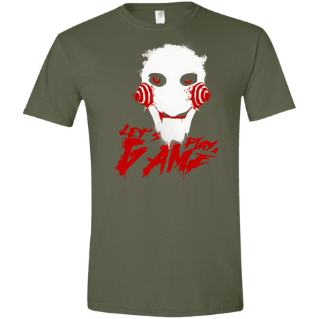 T-Shirts Military Green / S Let's Play A Game Men's Semi-Fitted Softstyle