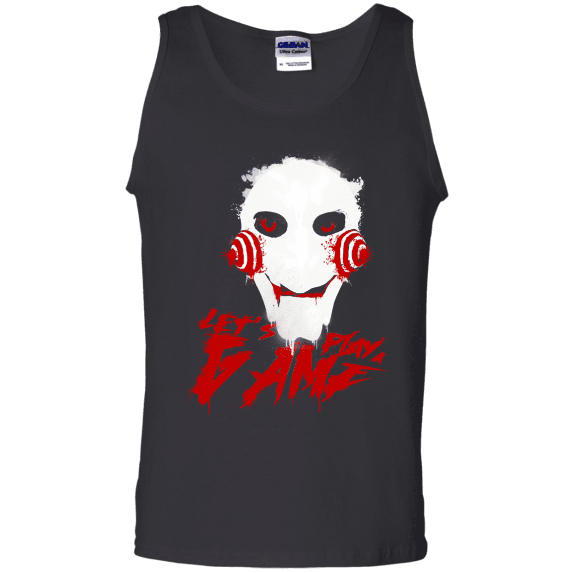 T-Shirts Black / S Let's Play A Game Men's Tank Top