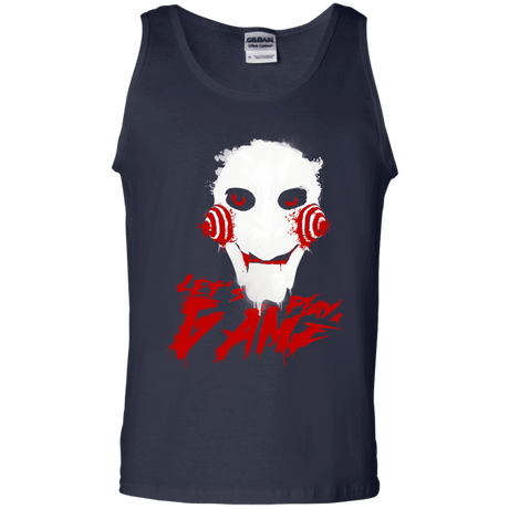 T-Shirts Navy / S Let's Play A Game Men's Tank Top