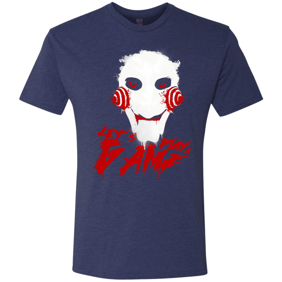 T-Shirts Vintage Navy / S Let's Play A Game Men's Triblend T-Shirt