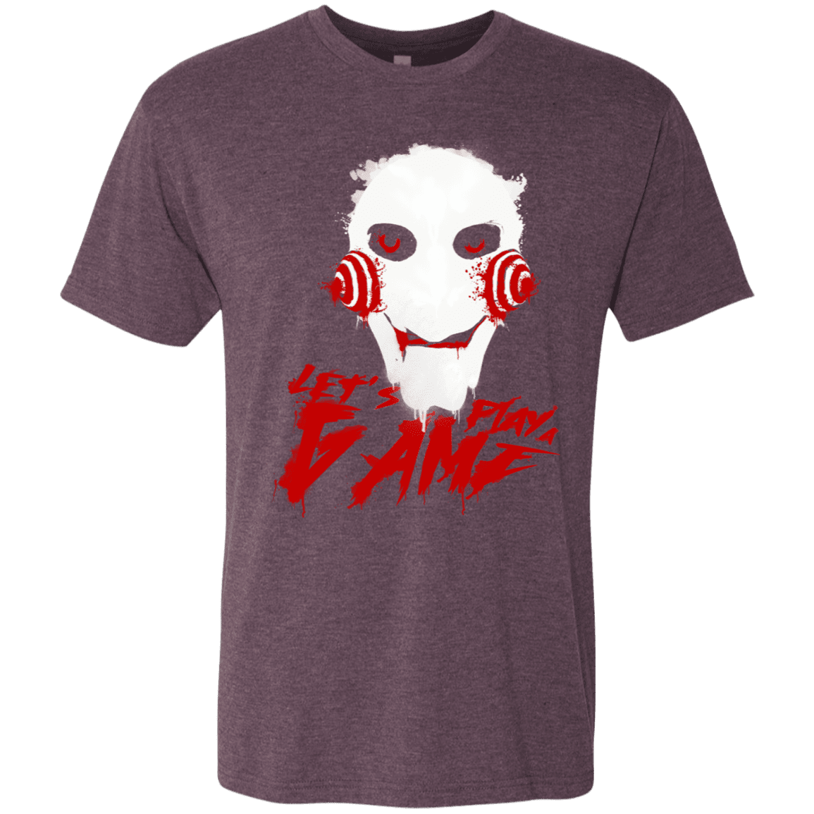 T-Shirts Vintage Purple / S Let's Play A Game Men's Triblend T-Shirt