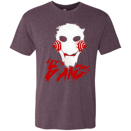 T-Shirts Vintage Purple / S Let's Play A Game Men's Triblend T-Shirt