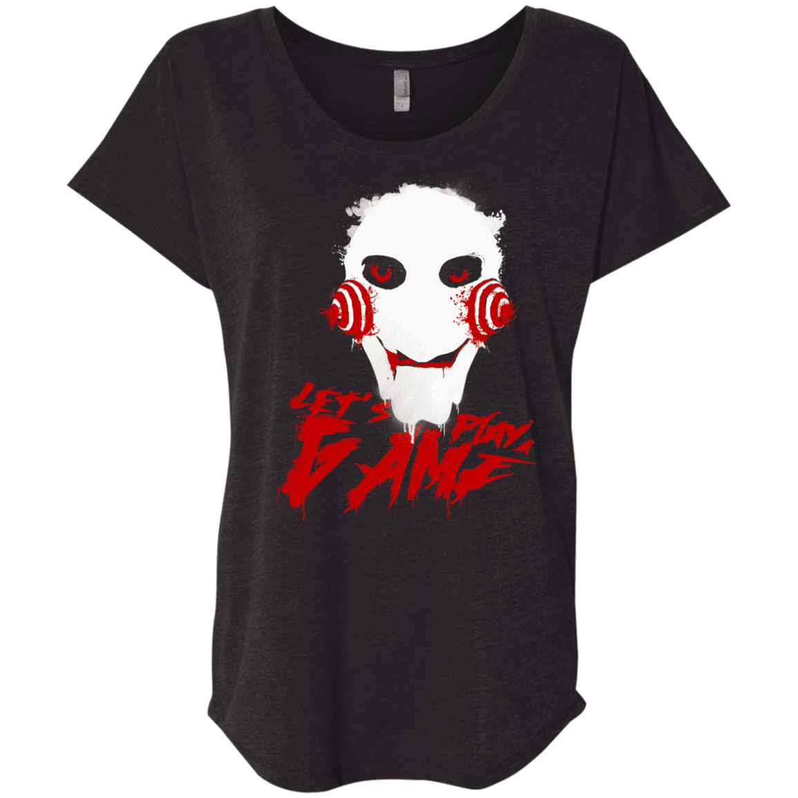 T-Shirts Vintage Black / X-Small Let's Play A Game Triblend Dolman Sleeve