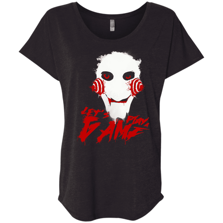 T-Shirts Vintage Black / X-Small Let's Play A Game Triblend Dolman Sleeve