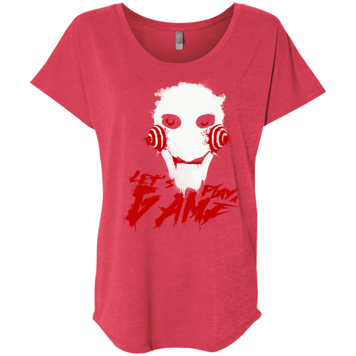 T-Shirts Vintage Red / X-Small Let's Play A Game Triblend Dolman Sleeve