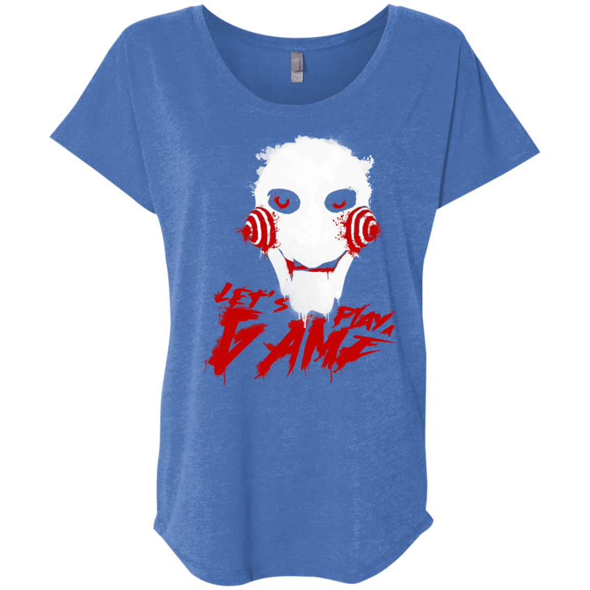 T-Shirts Vintage Royal / X-Small Let's Play A Game Triblend Dolman Sleeve