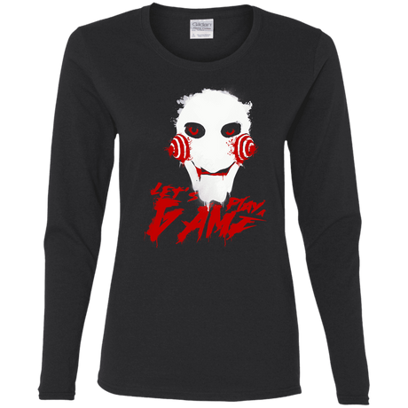 T-Shirts Black / S Let's Play A Game Women's Long Sleeve T-Shirt