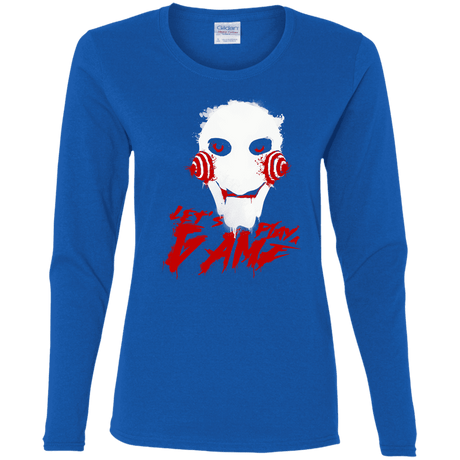 T-Shirts Royal / S Let's Play A Game Women's Long Sleeve T-Shirt