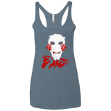 T-Shirts Indigo / X-Small Let's Play A Game Women's Triblend Racerback Tank